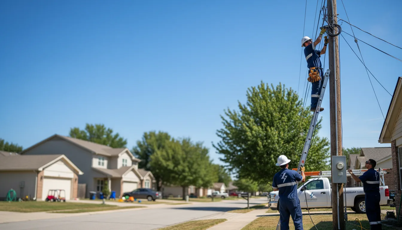 Residential electrician providing installation services in Haddock, GA